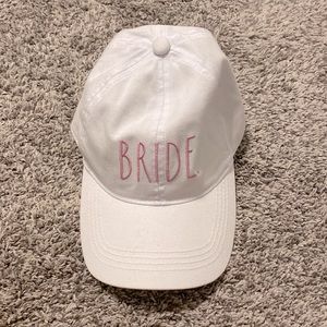 Rae Dunn Bride Hat White
